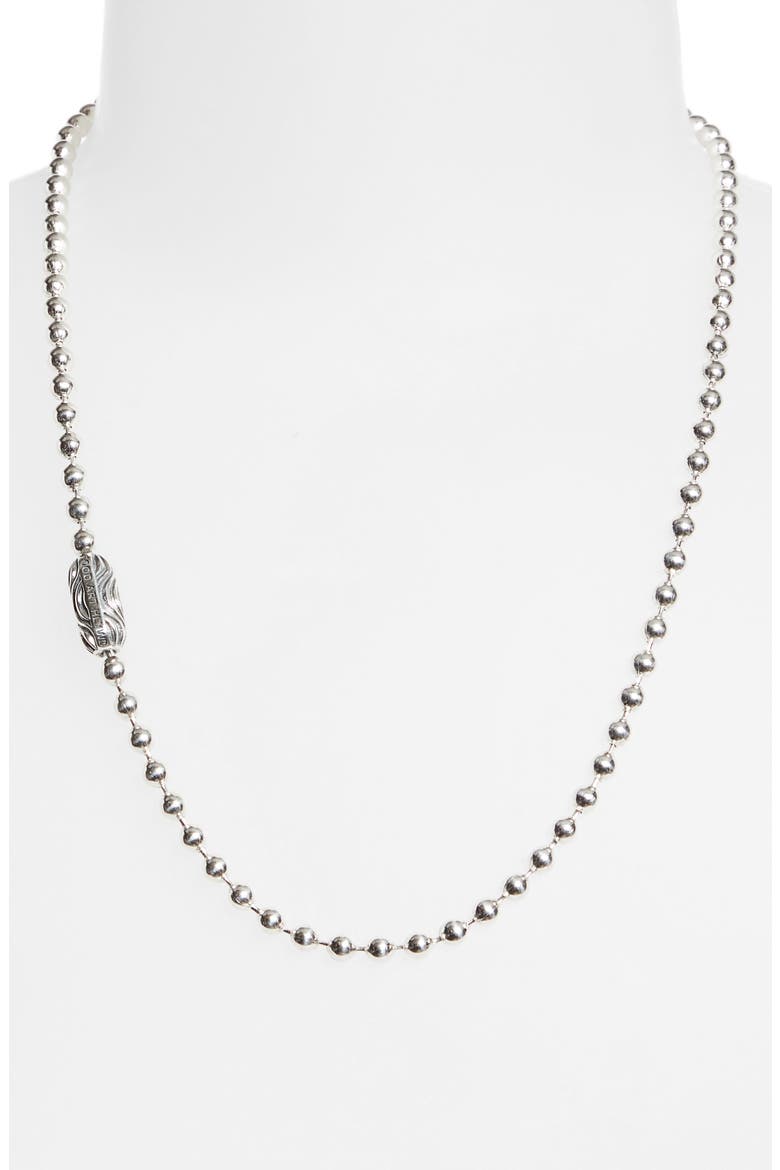 Men's Desert Sessions Ball Chain Necklace, Alternate, color, SILVER