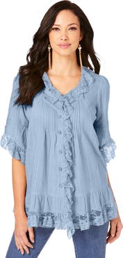 Roaman's Whitney Lace Shirt