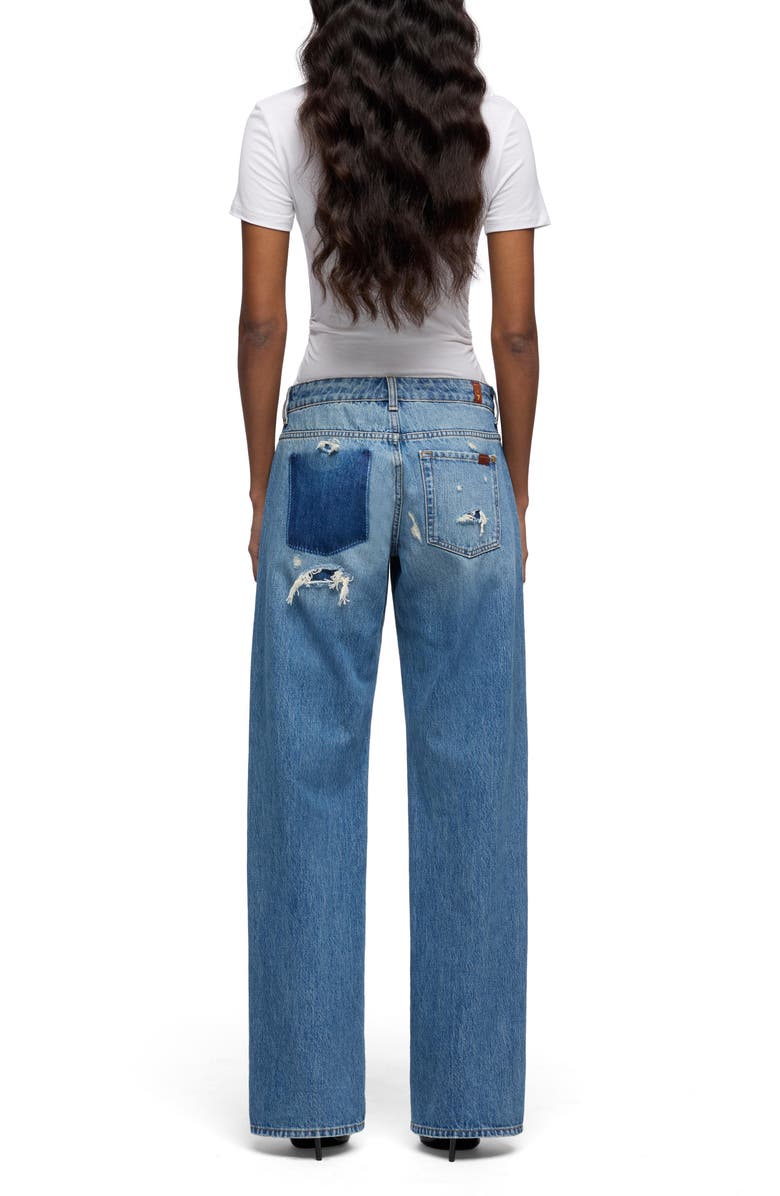 7 For All Mankind Low Straight Leg Jeans, Alternate, color, Shadowcrest