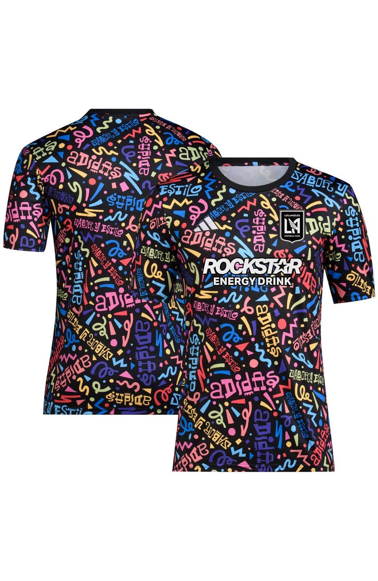 adidas Men's adidas Black LAFC 2023 Hispanic Heritage Pre-Match Top, Main, color,