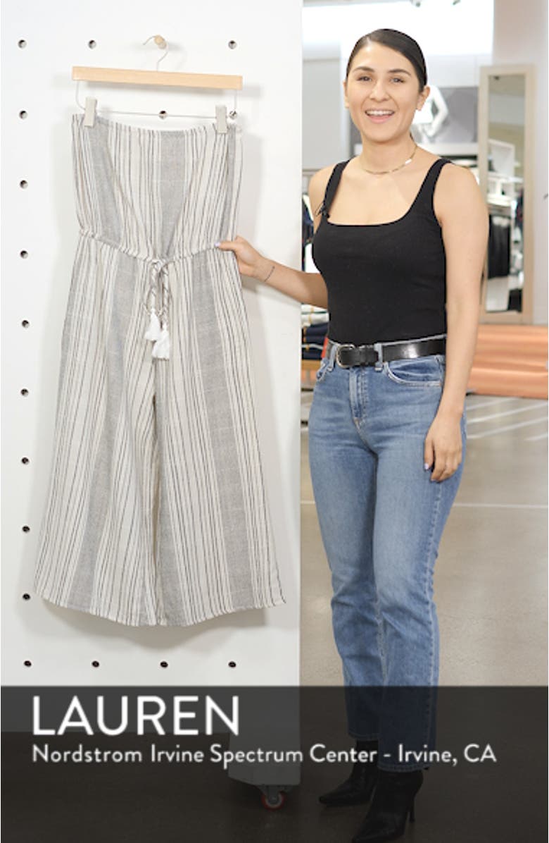 Strapless Cover-Up Culotte Jumpsuit, sales video thumbnail