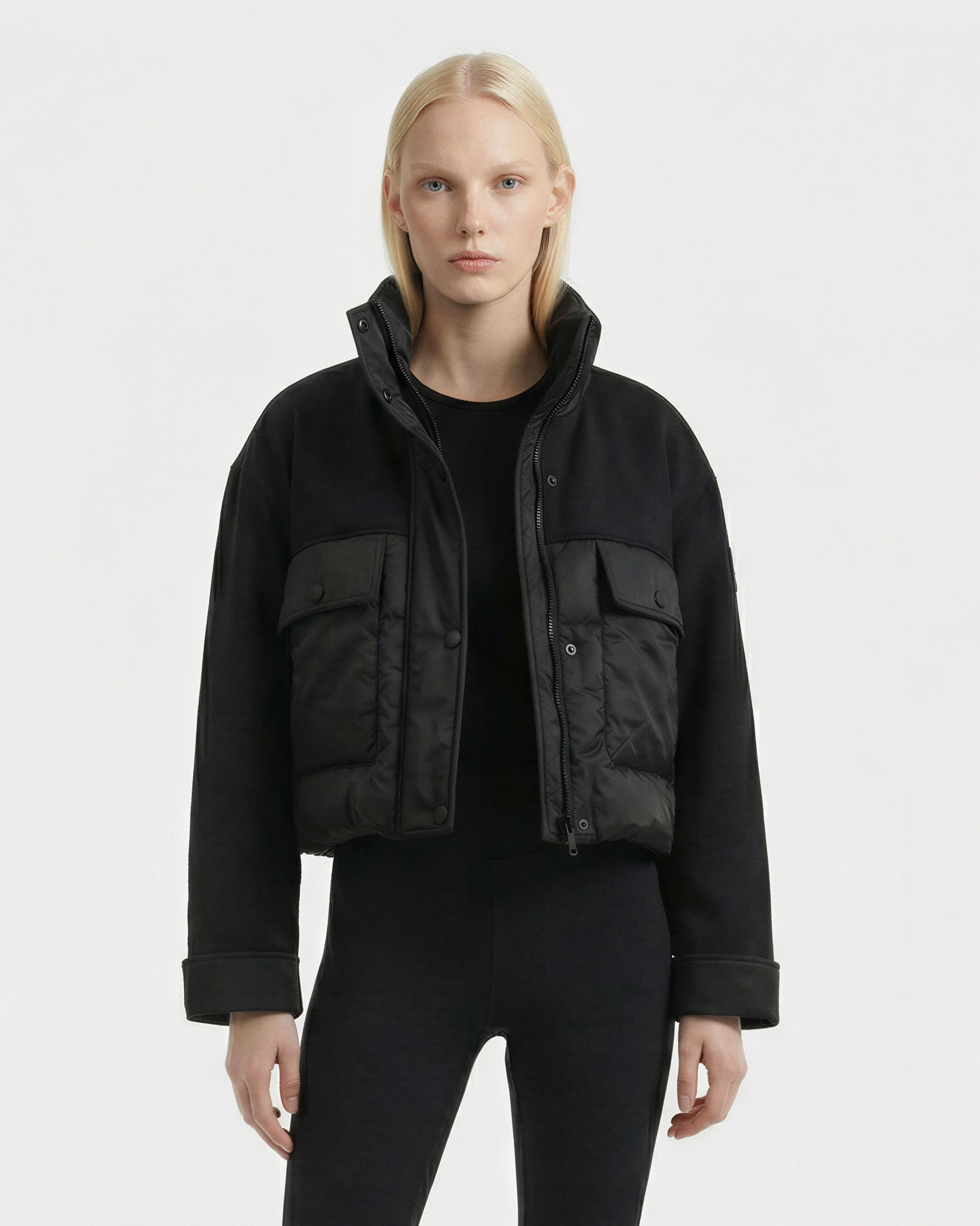 Rome Mixed Media Down Jacket
