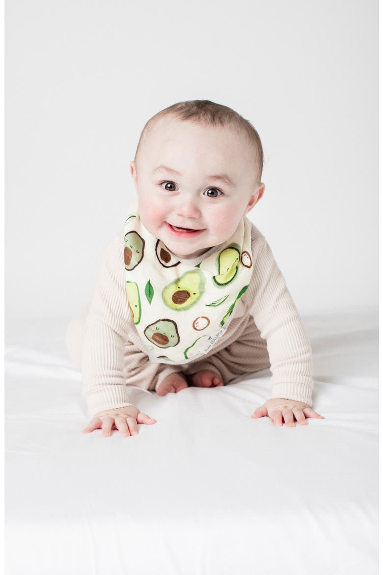 2-Pack Muslin Bandana Bibs, Alternate, color, AVOCADO