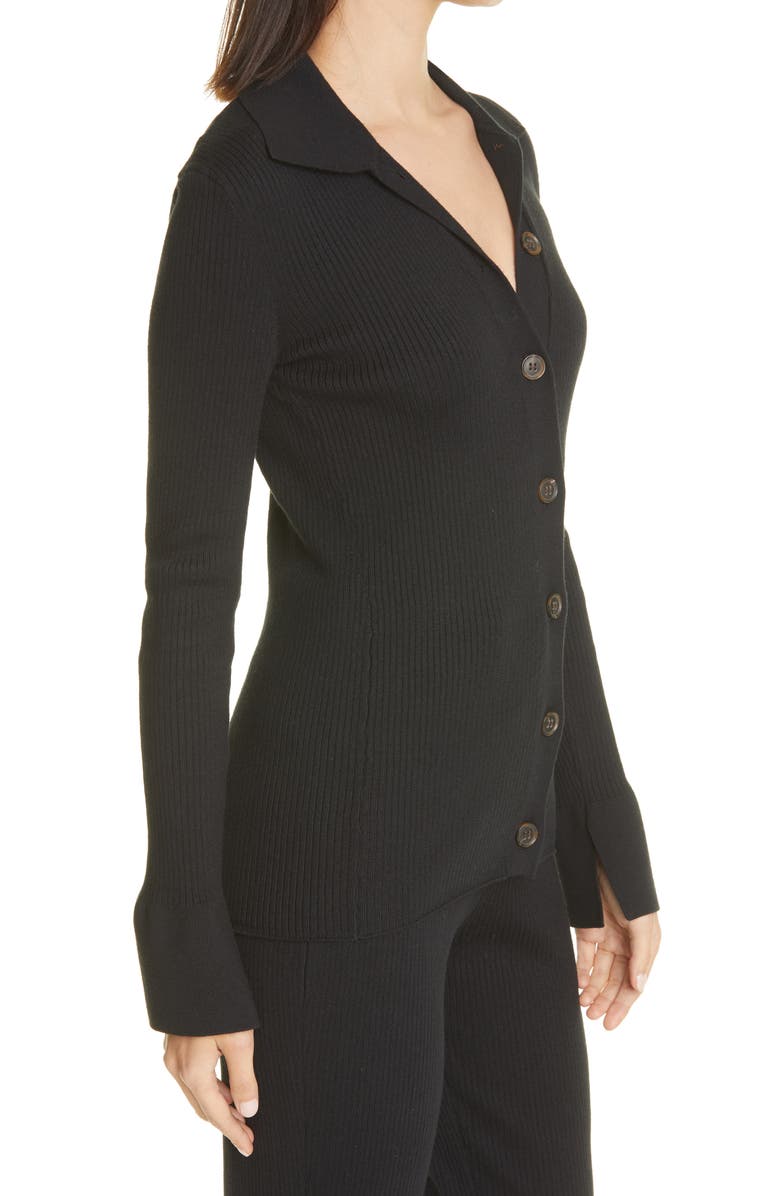 FRAME Slim Rib Cardigan, Alternate, color,