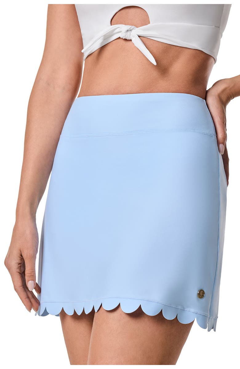 Coolibar Scallop Skorts - UPF 50+ Sun Protection - Sea Fan, Alternate, color, Skyride
