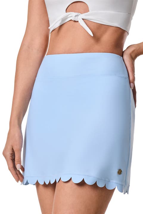 Scallop Skorts, UPF 50+ Sun Protection, Sea Fan