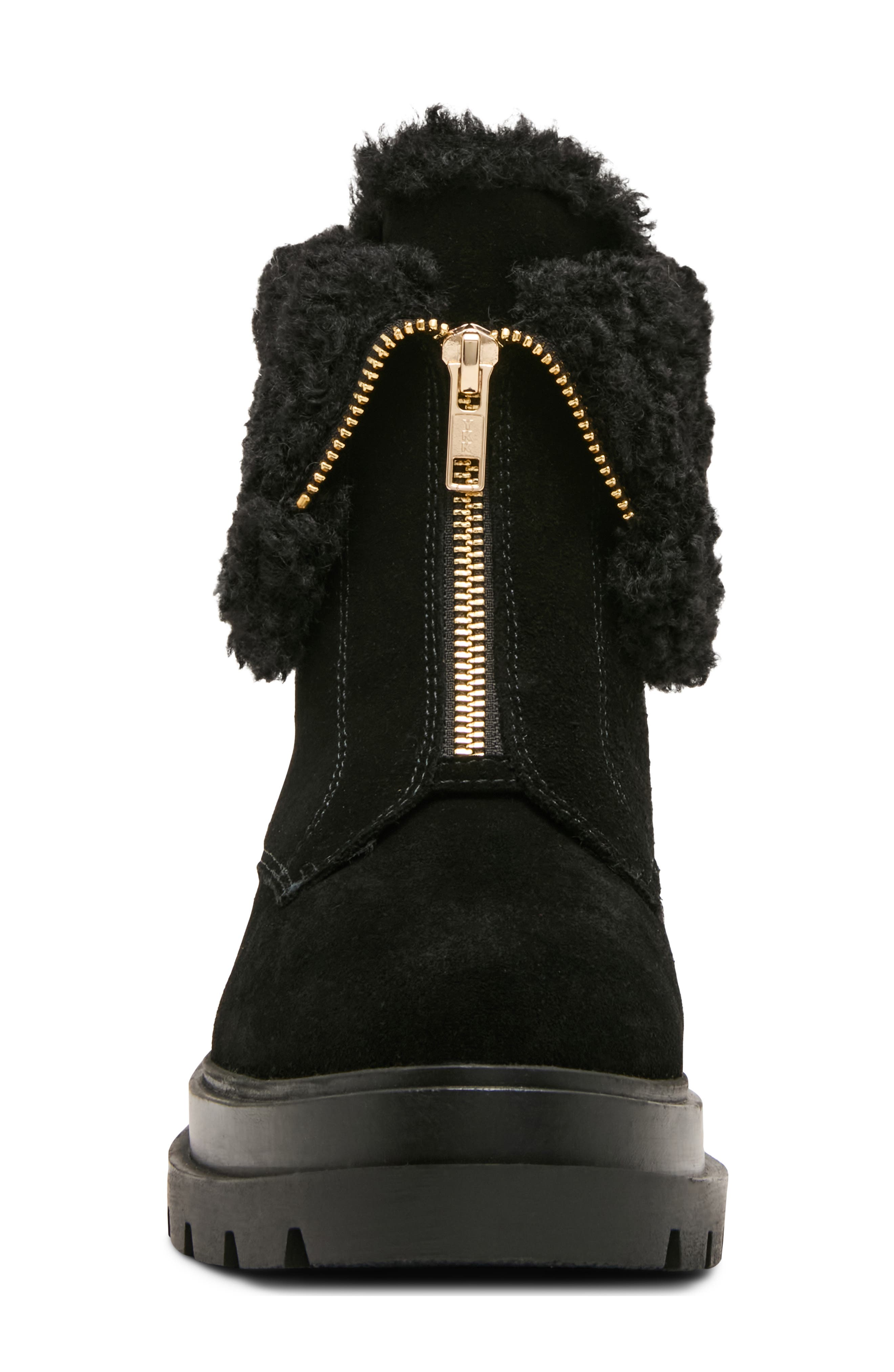 Parina Waterproof Leather Boot, Alternate, color, BLACK SUEDE