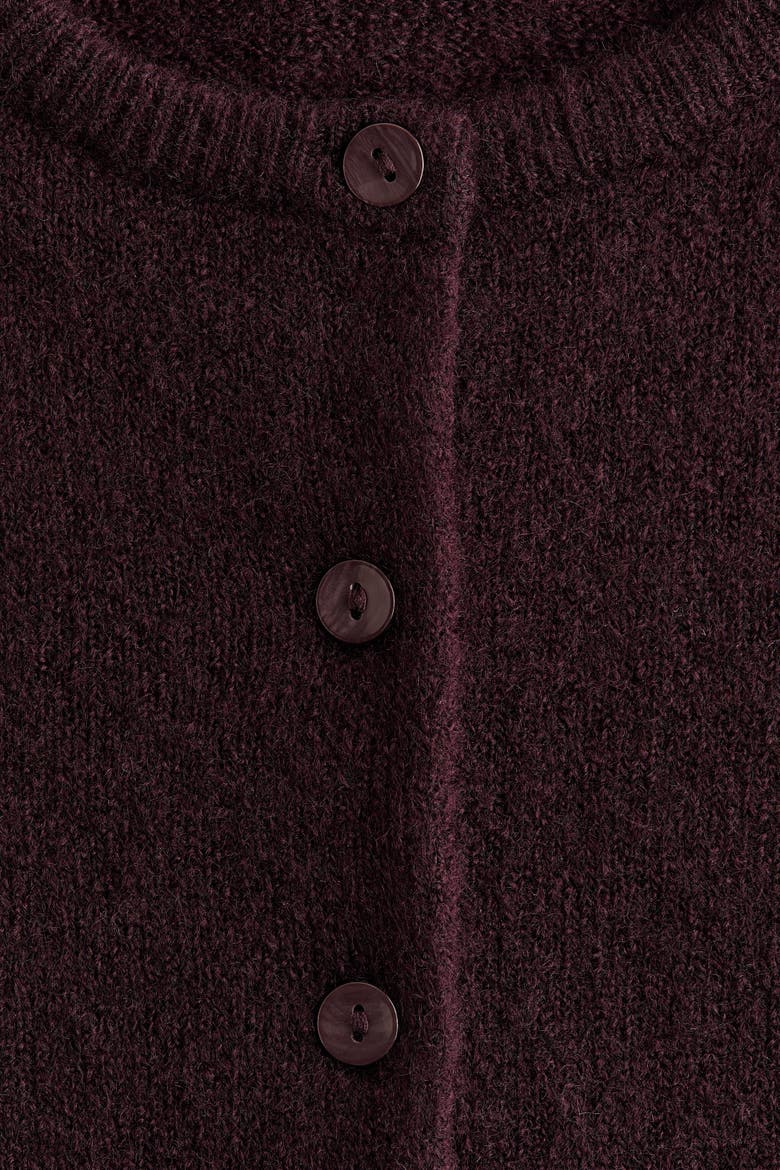 Loose-fit Cardigan, Alternate, color, Dark purple