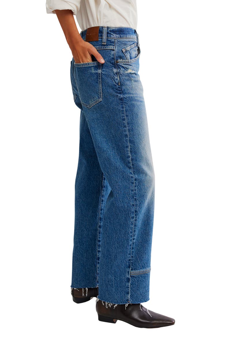 We the Free Risk Taker Raw Hem Straight Leg Jeans, Alternate, color, CHANCE