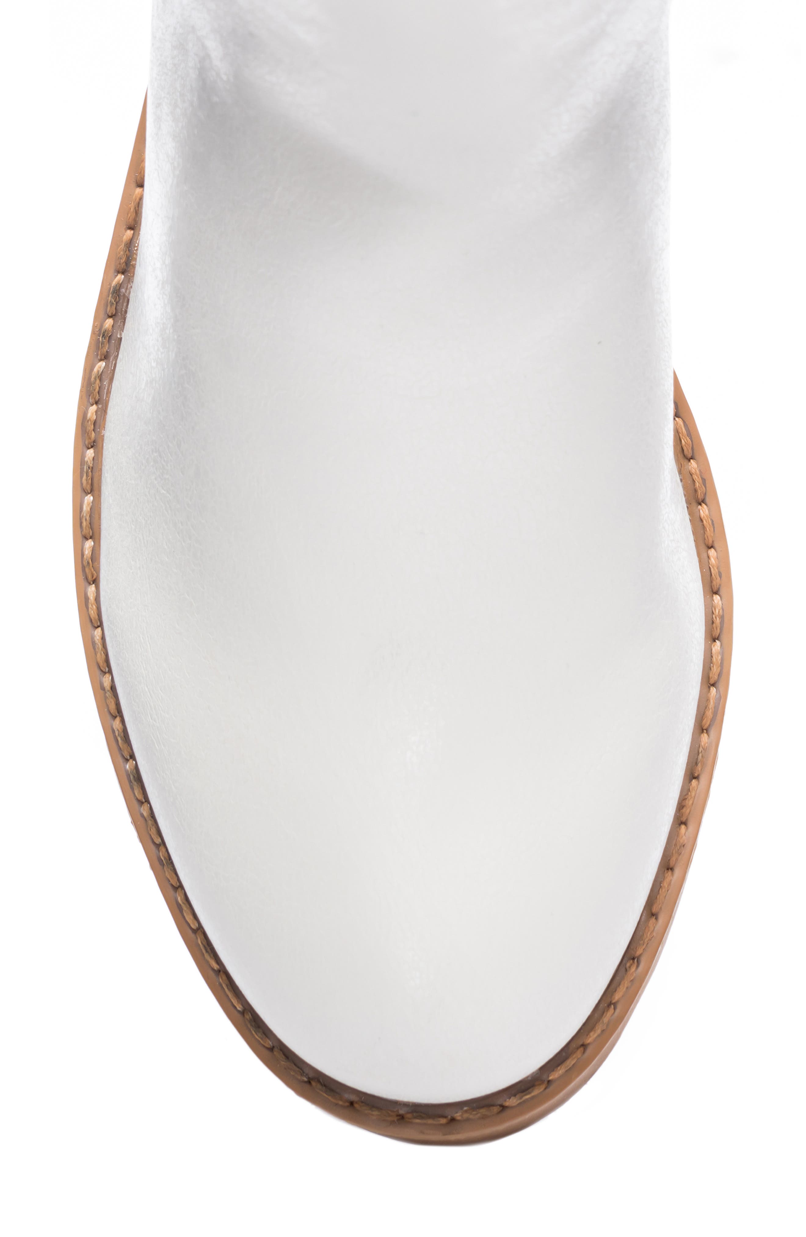 Maps Chelsea Boot, Alternate, color, WHITE/ WHITE FAUX LEATHER
