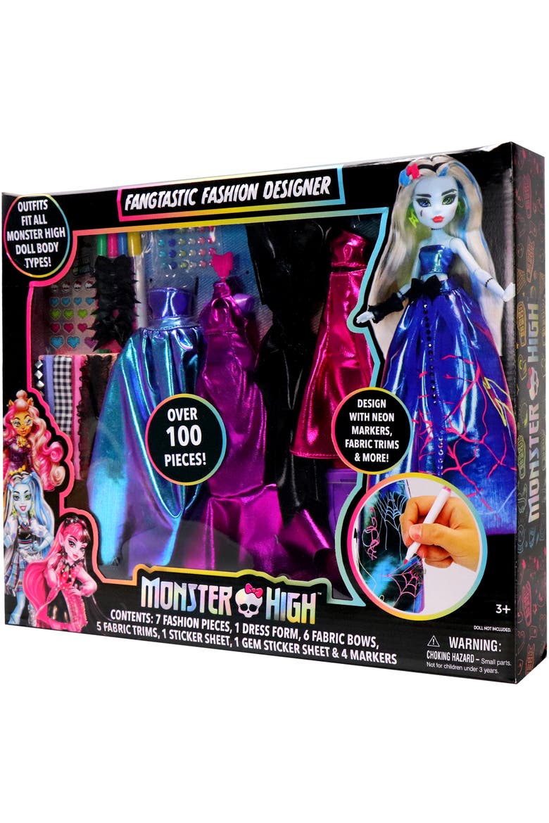 Monster High Fangtastic Fashion Designer Doll Kit,3+, Alternate, color, Multicolored