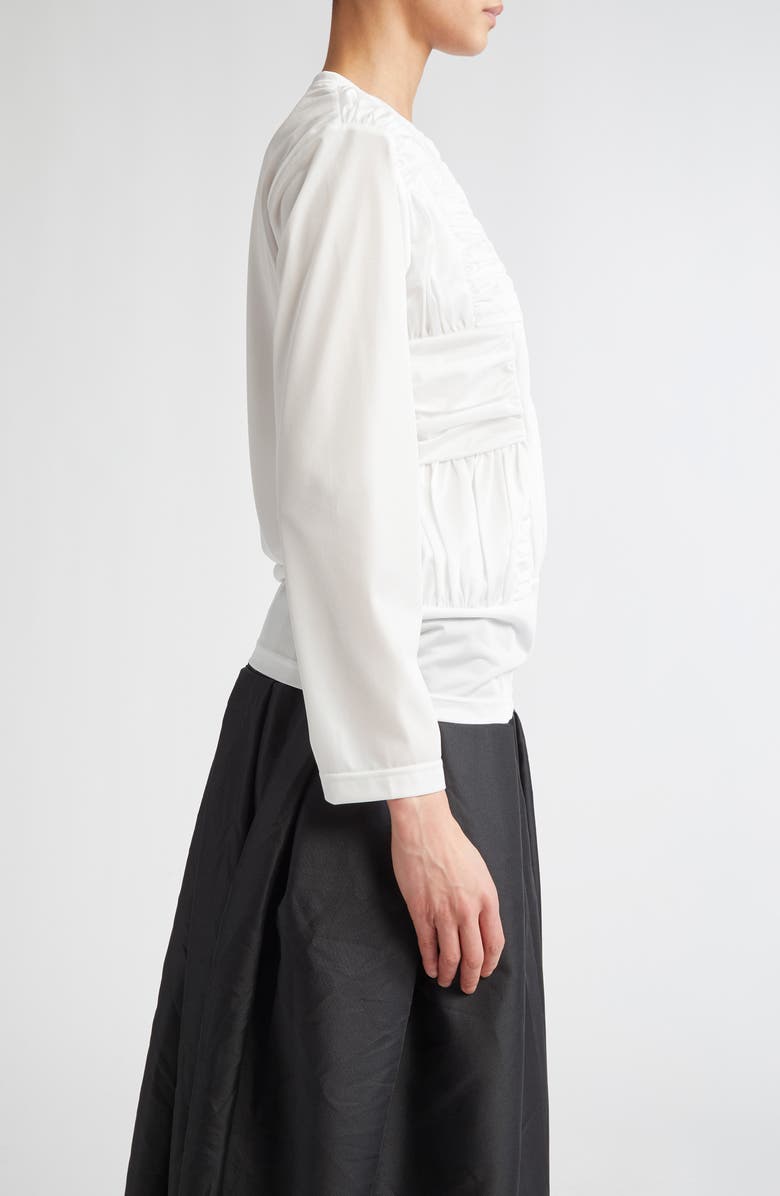 Comme des Garçons Comme des Garçons Pleated Tricot Top, Alternate, color, 