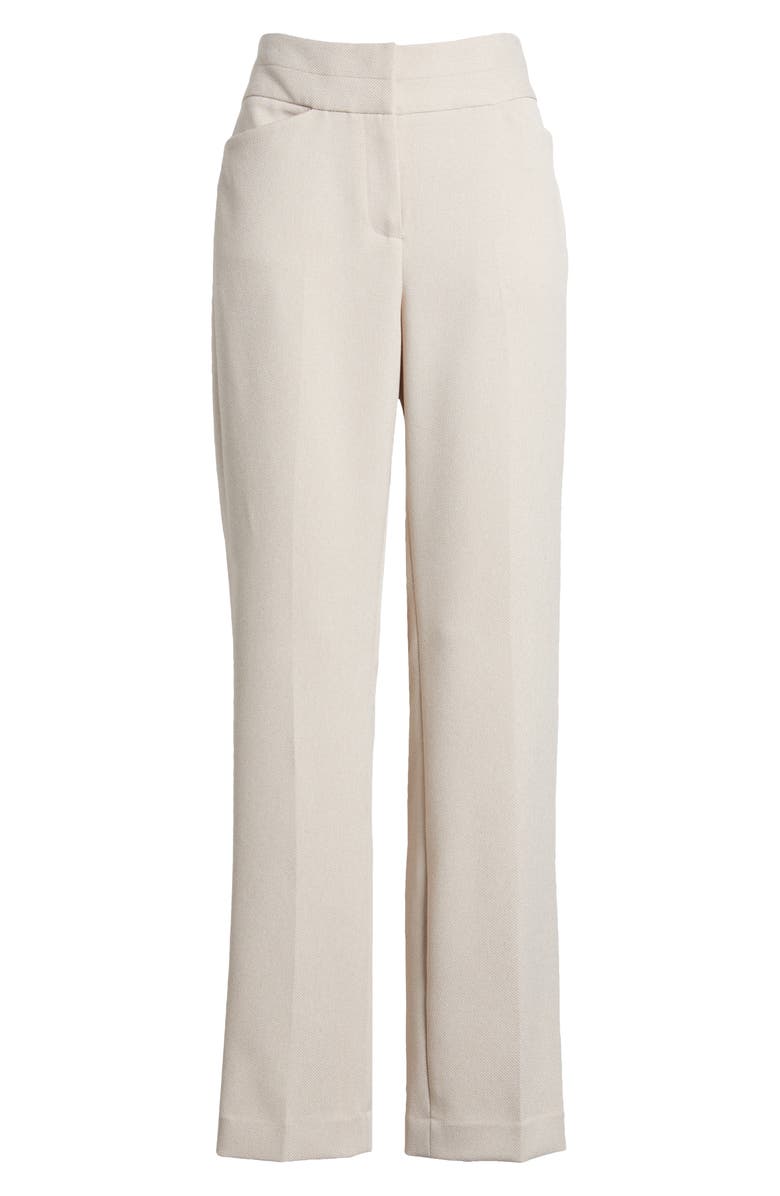Tahari ASL Twill Pants, Alternate, color, Oatmeal