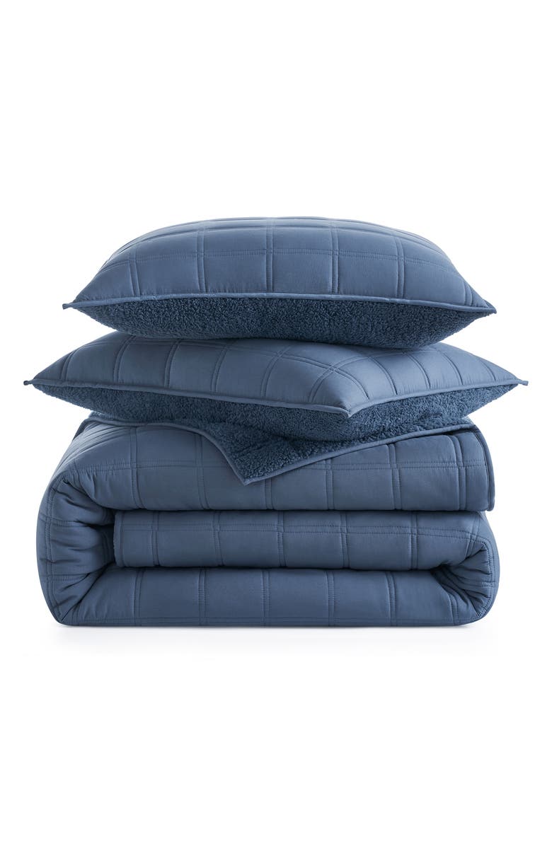 UGG<sup>®</sup> Gizelle Quilt & Sham Set, Main, color, Dark Wave