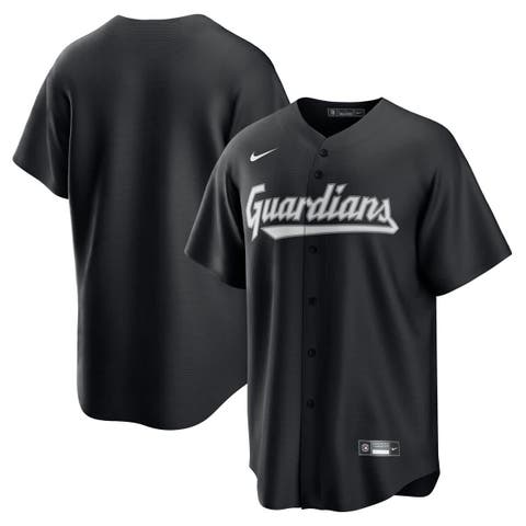 Men's Nike  Black Cleveland Guardians Lights Out Replica Jersey