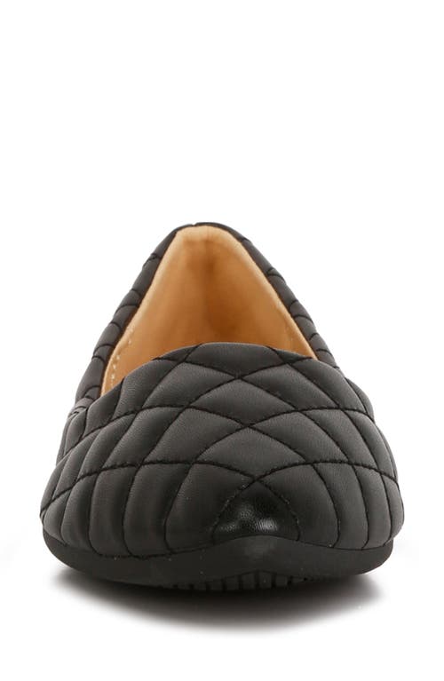 London Rag Rikhani Quilted Detail Ballet Flats In Black