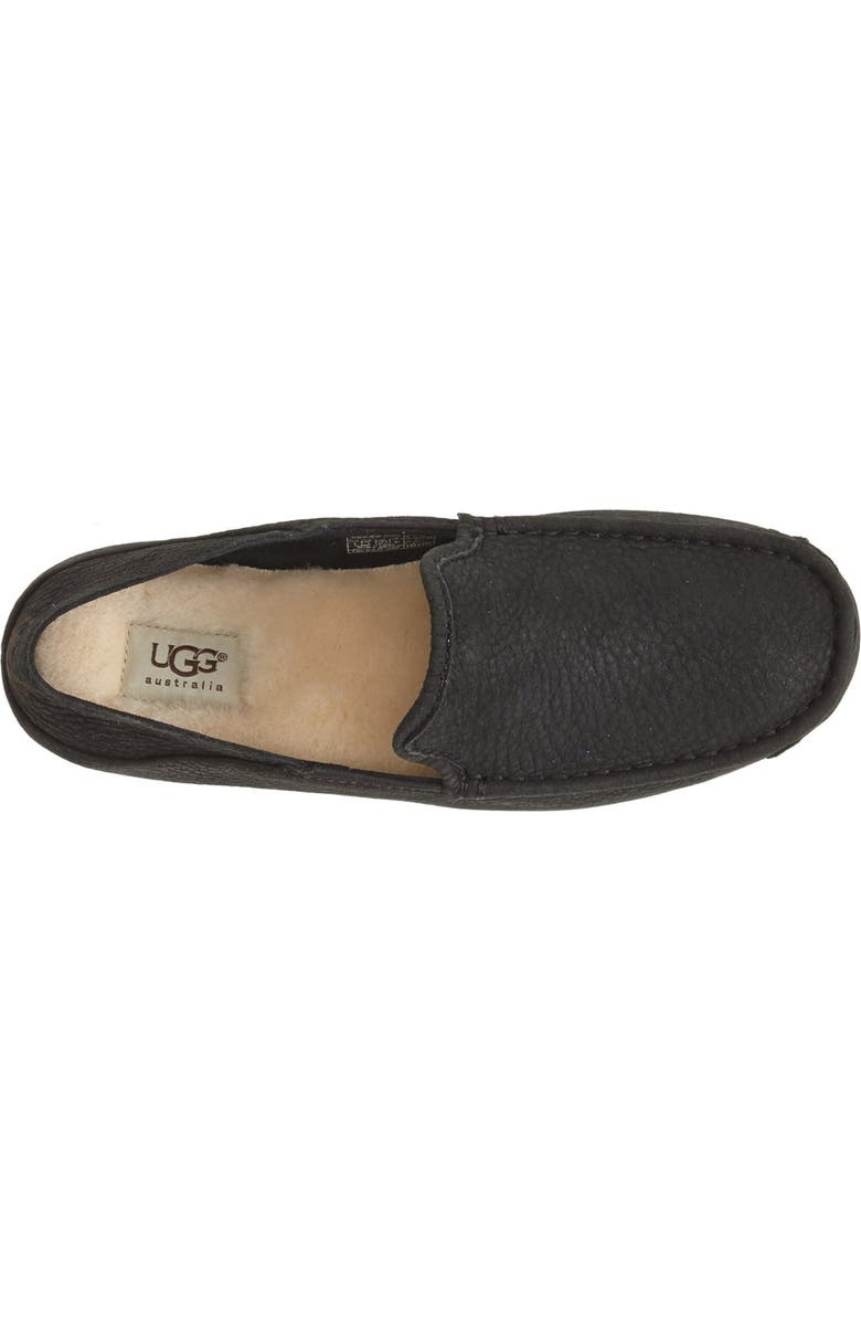 UGG<sup>®</sup> 'Hunley' Leather Moccasin Loafer, Alternate, color,