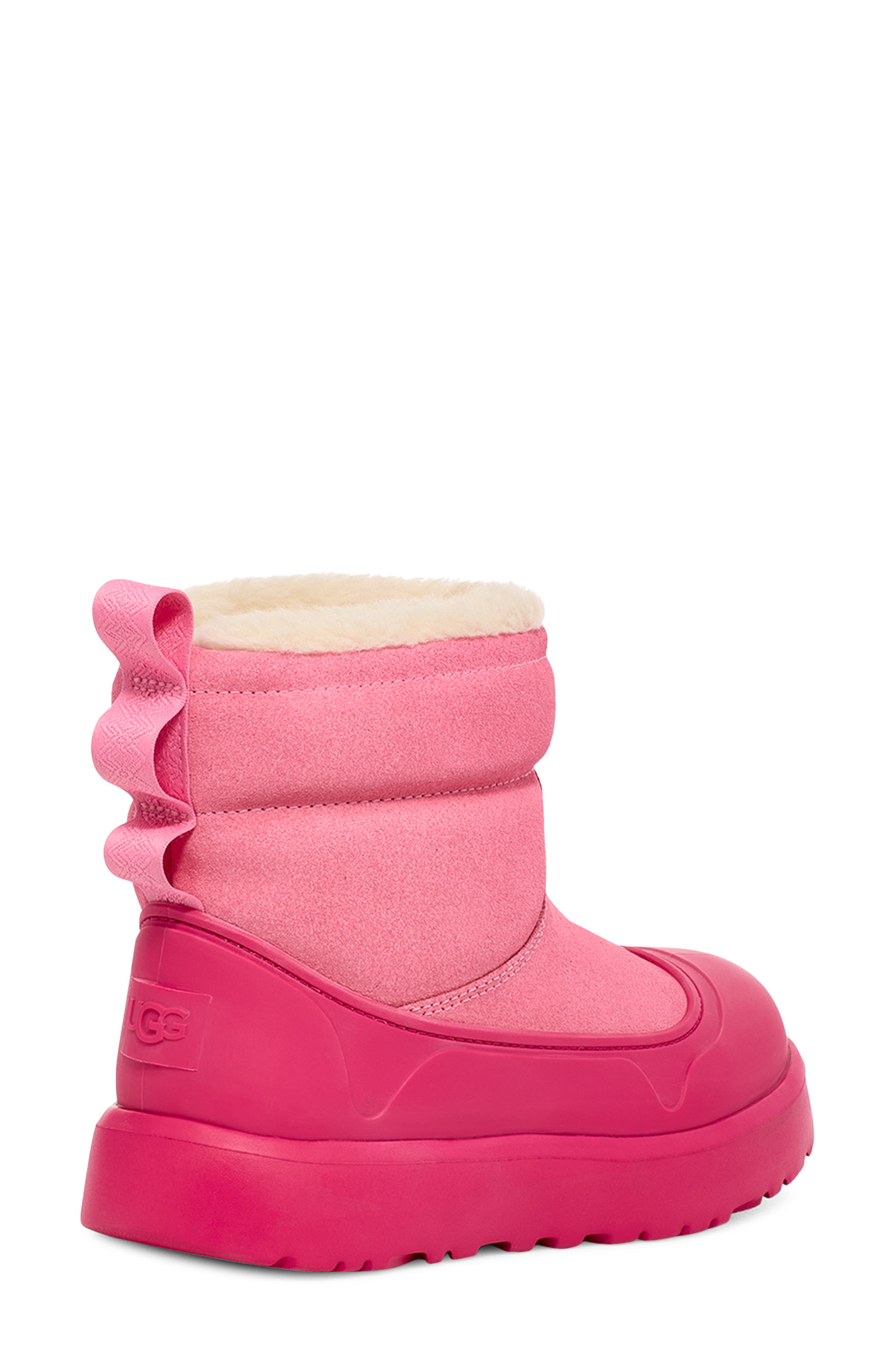 UGG<sup>®</sup> Kids' Classic Mini Mond Waterproof Boot, Alternate, color, Sachet Pink / Berry