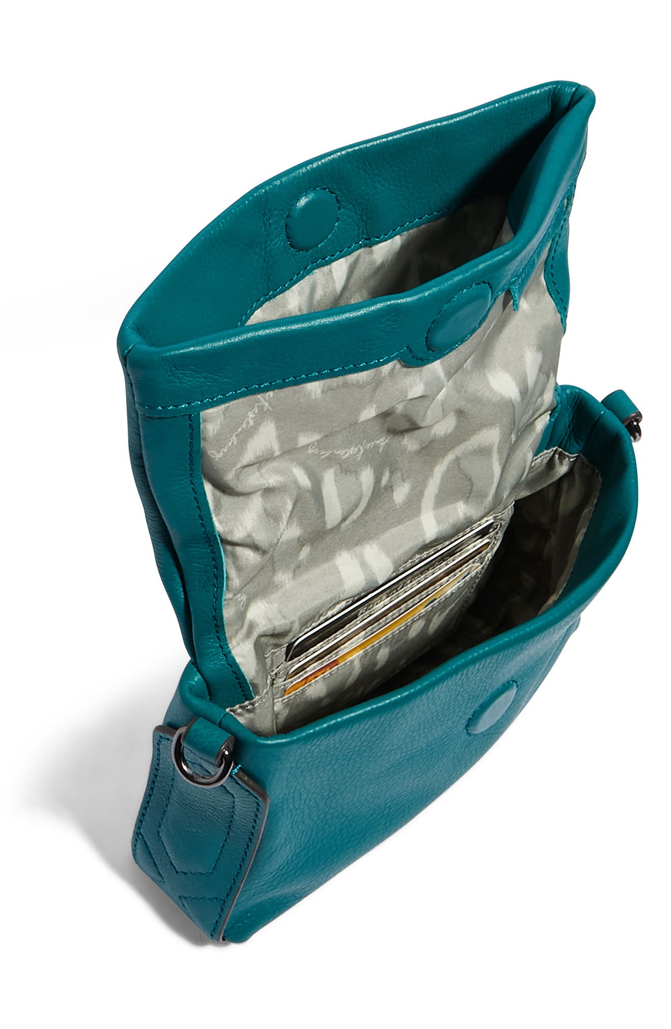 Kestenberg Nordy Leather Mini Crossbody Bag, Alternate, color, RAINFOREST GREEN