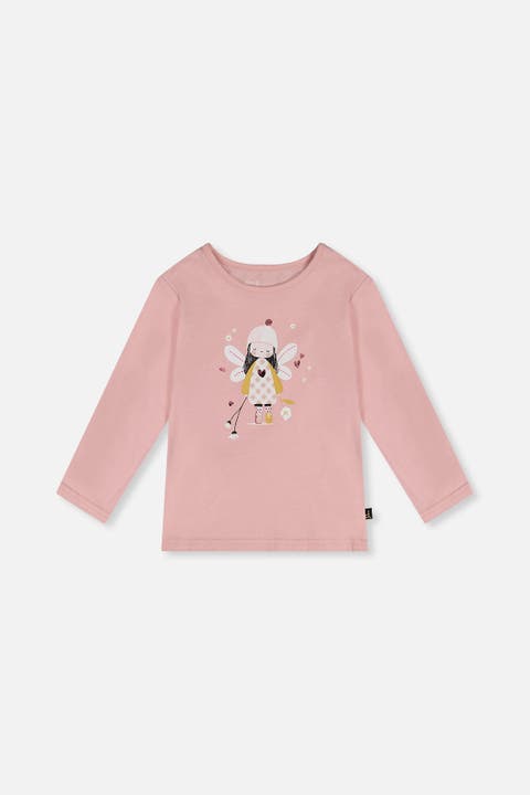 Organic Cotton Angel Detail Long Sleeve T-Shirt
