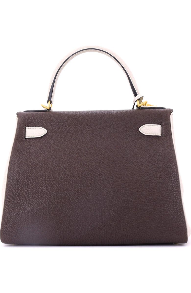 Pre-Owned Hermes Kelly Handbag Bicolor Togo with Brushed Gold Hardware 28, Alternate, color, Bicolor - Chocolat/Beton