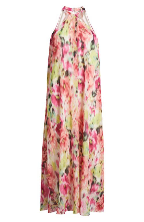 Julia Jordan Women's Printed Twisted Halter-neck Maxi Dress In Pink Multi