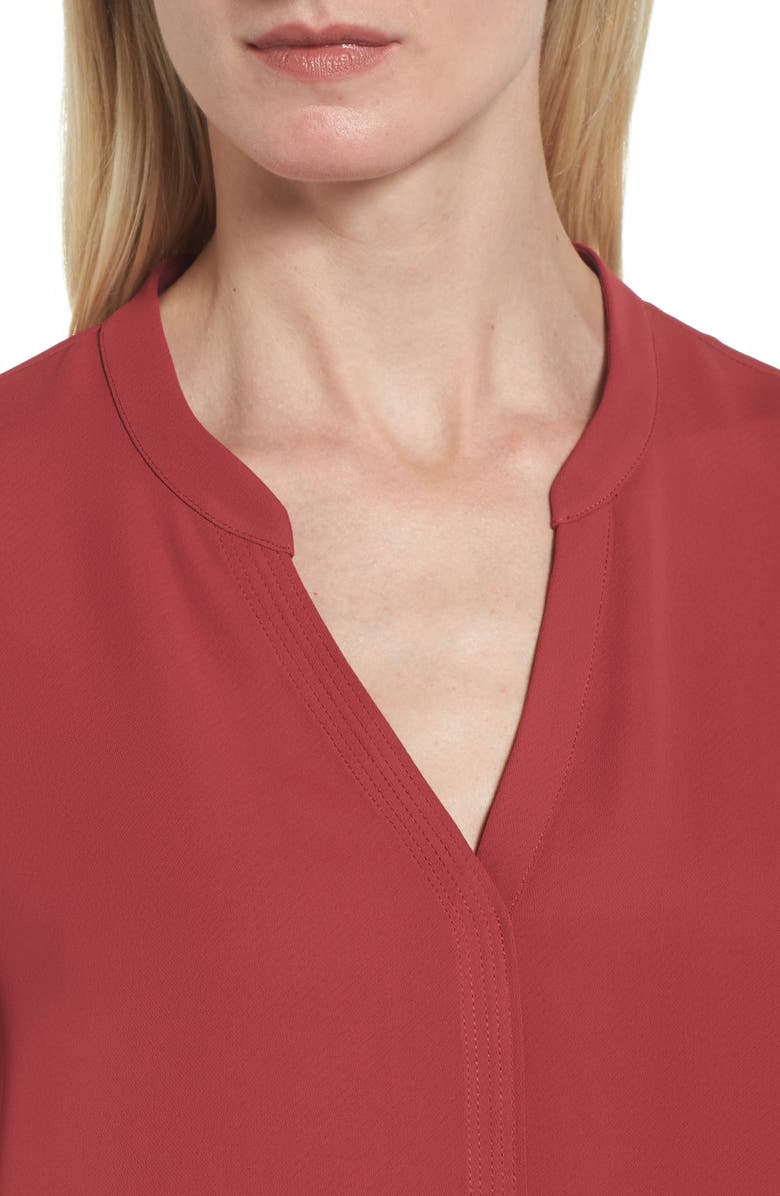 NIC+ZOE Endless Empire Matte Satin Blouse, Alternate, color, 