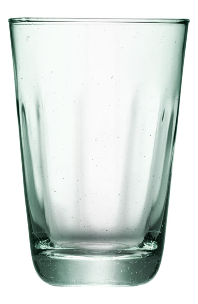 LSA Mia Set of 4 Recycled Glass Highball Glasses, Alternate, color, Clear