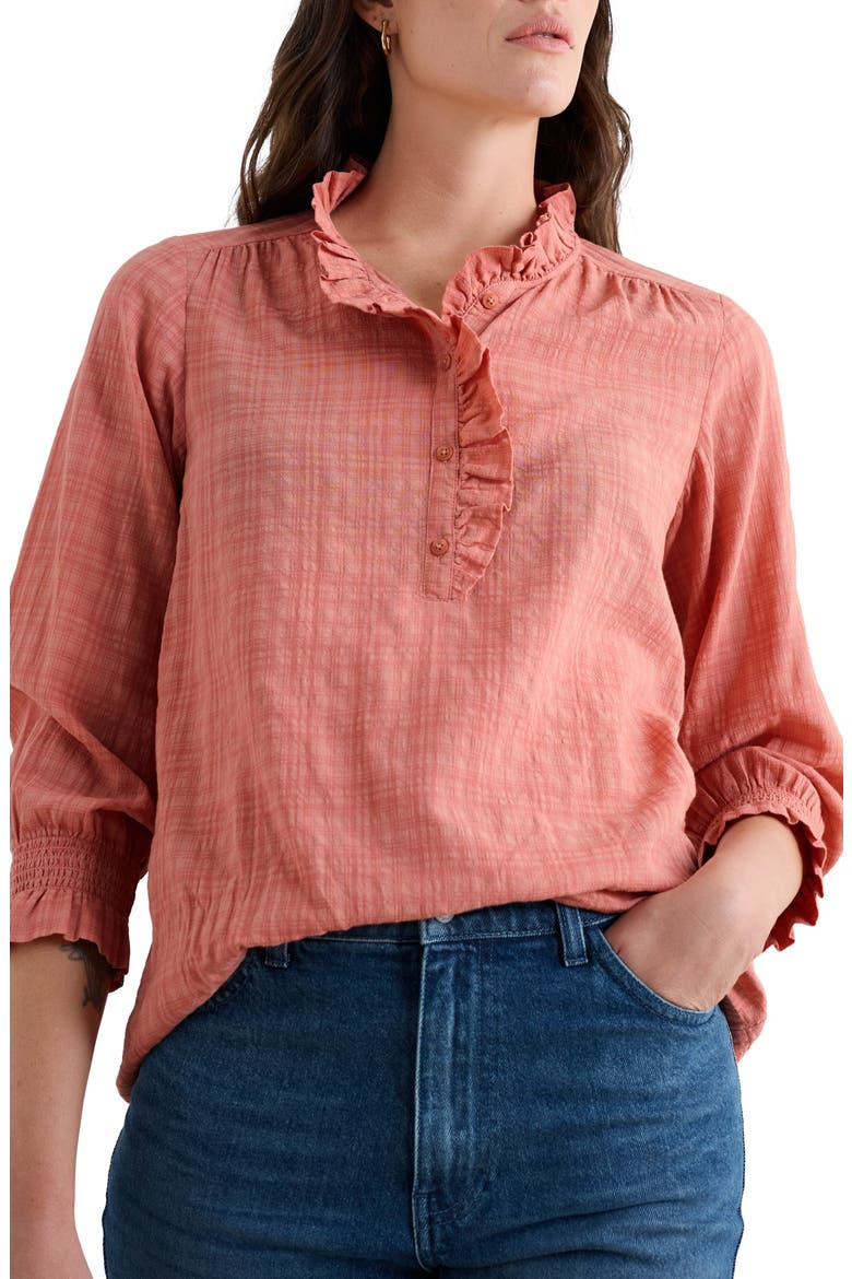 Feather Star Top, Main, color, DUSTY ROSE