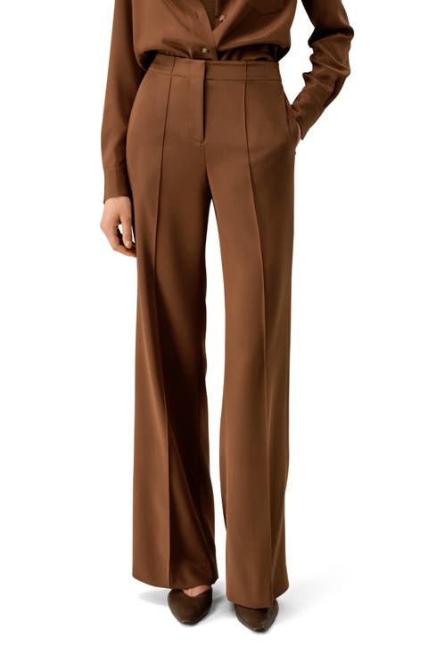 Minimalist Stretch Silk Crêpe Pant