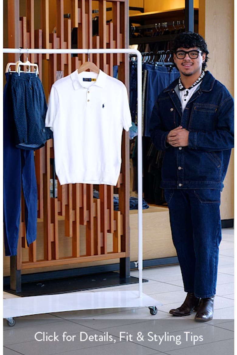 Short Sleeve Cotton Polo Sweater video