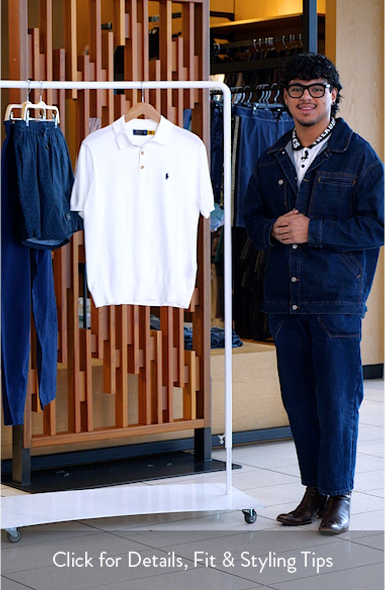 Short Sleeve Cotton Polo Sweater, sales video thumbnail