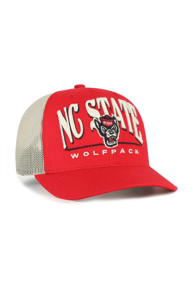 Men's '47 Red NC State Wolfpack Arid Adjustable Trucker Hat, Alternate, color, Red