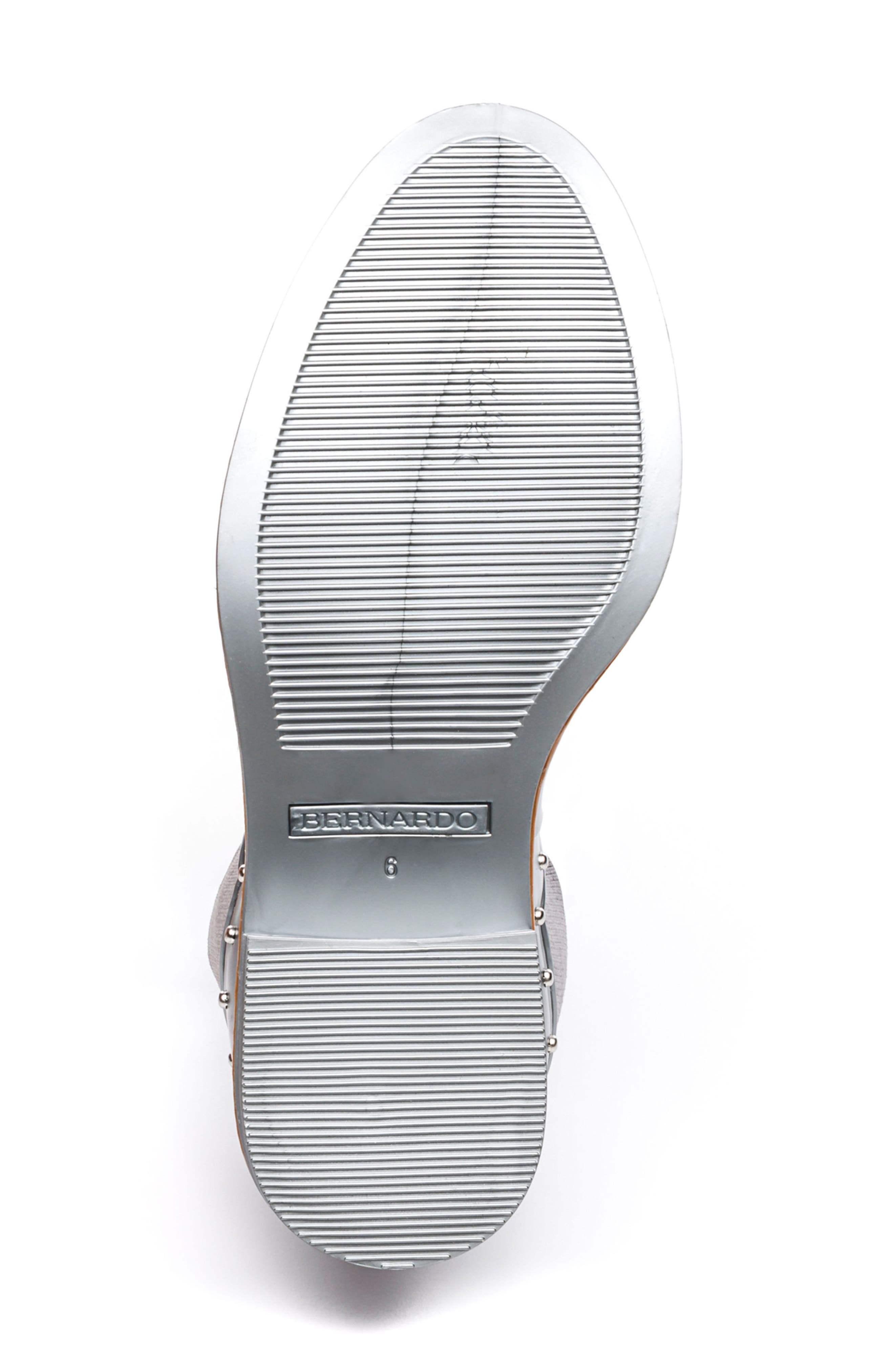 Bernardo Peyton Waterproof Rain Bootie, Alternate, color, PEWTER