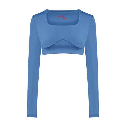 Free Heaven Long Sleeve Crop Top