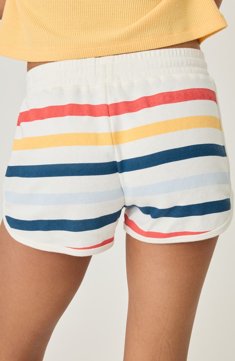 PJ Salvage Maritime Stripe Pajama Shorts, Alternate, color, 