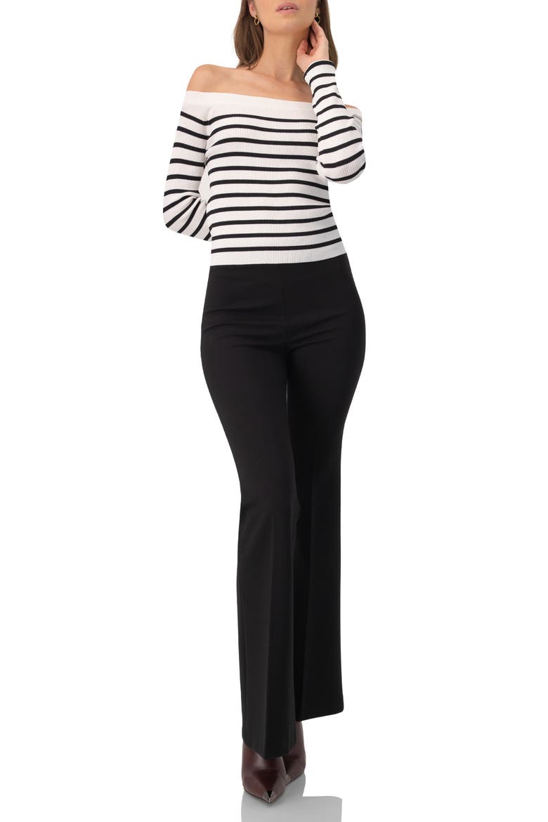 Straight-Leg Pants with Zipper, Alternate, color, Black