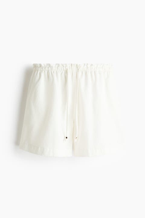 Denim Drawstring Shorts