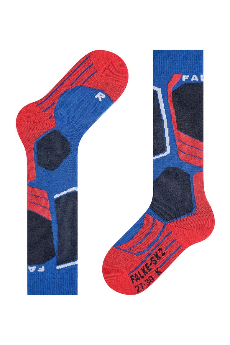 SK2 Intermediate Ski Socks, Alternate, color, Cobalt Blue