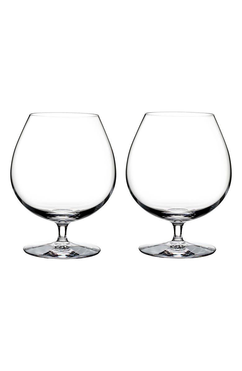 Waterford 'Elegance' Fine Crystal Brandy Glasses, Main, color, Clear