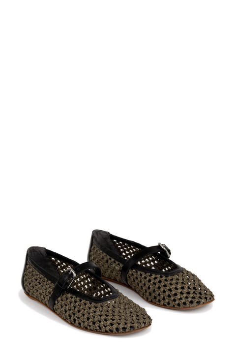 Lido Laser-Cut Mary Jane Flat (Women)