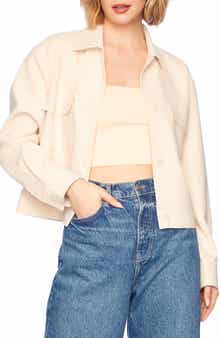 Susana Monaco Pebble Weave Button-Up Jacket