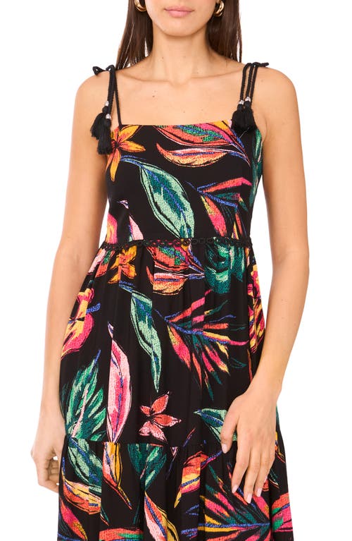 Vince Camuto Floral Tiered Maxi Dress In Multi