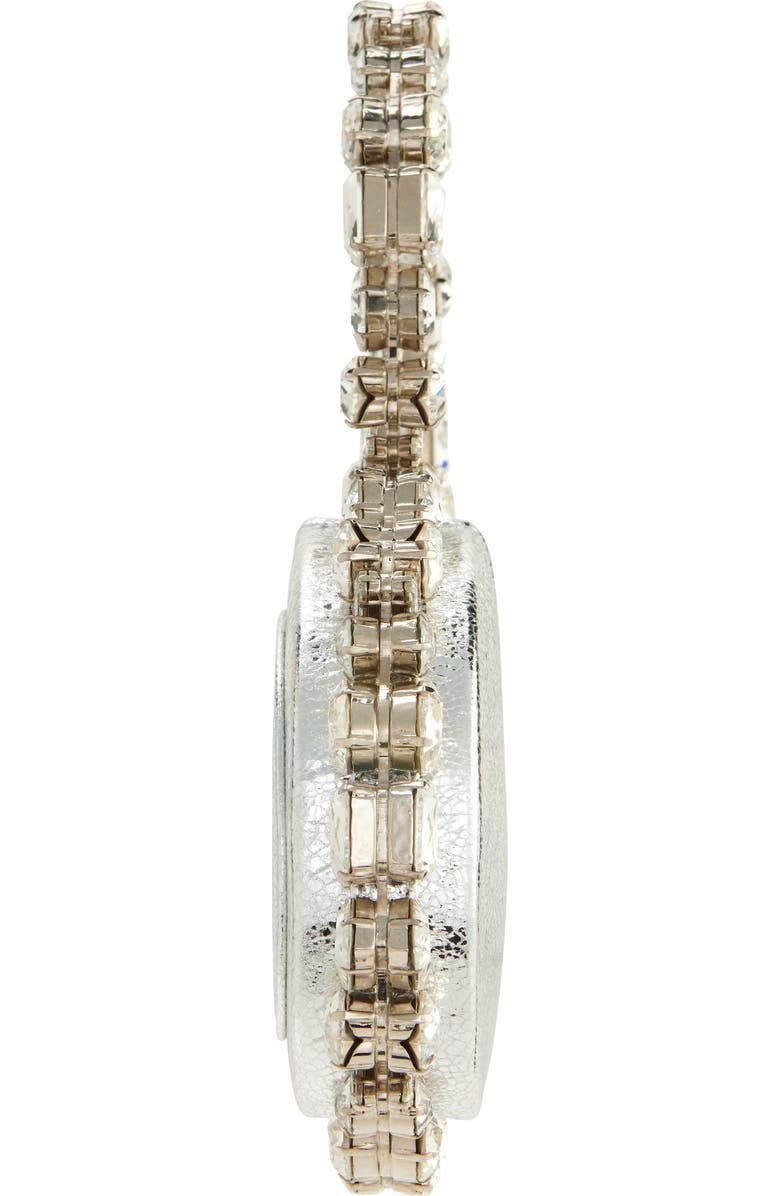 L’alingi Love Crystal Top Handle Bag, Alternate, color, Silver