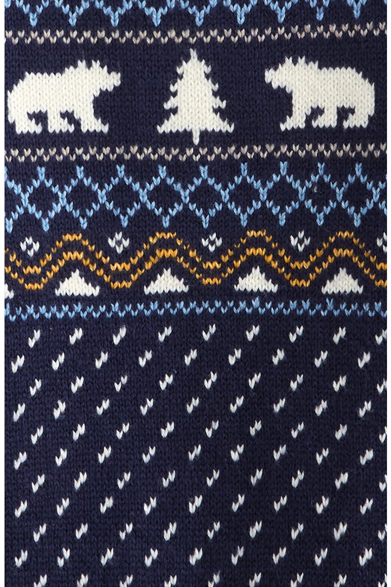 Kids' Fair Isle Patterned Sweater, Alternate, color, NAVY PEACOAT FOREST FAIRISLE
