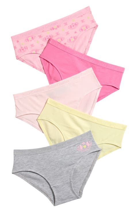 Kids' Assorted 5-Pack Stretch Bikini Briefs