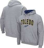 COLOSSEUM Men's Colosseum Heathered Gray Toledo Rockets Arch and Logo Pullover Hoodie