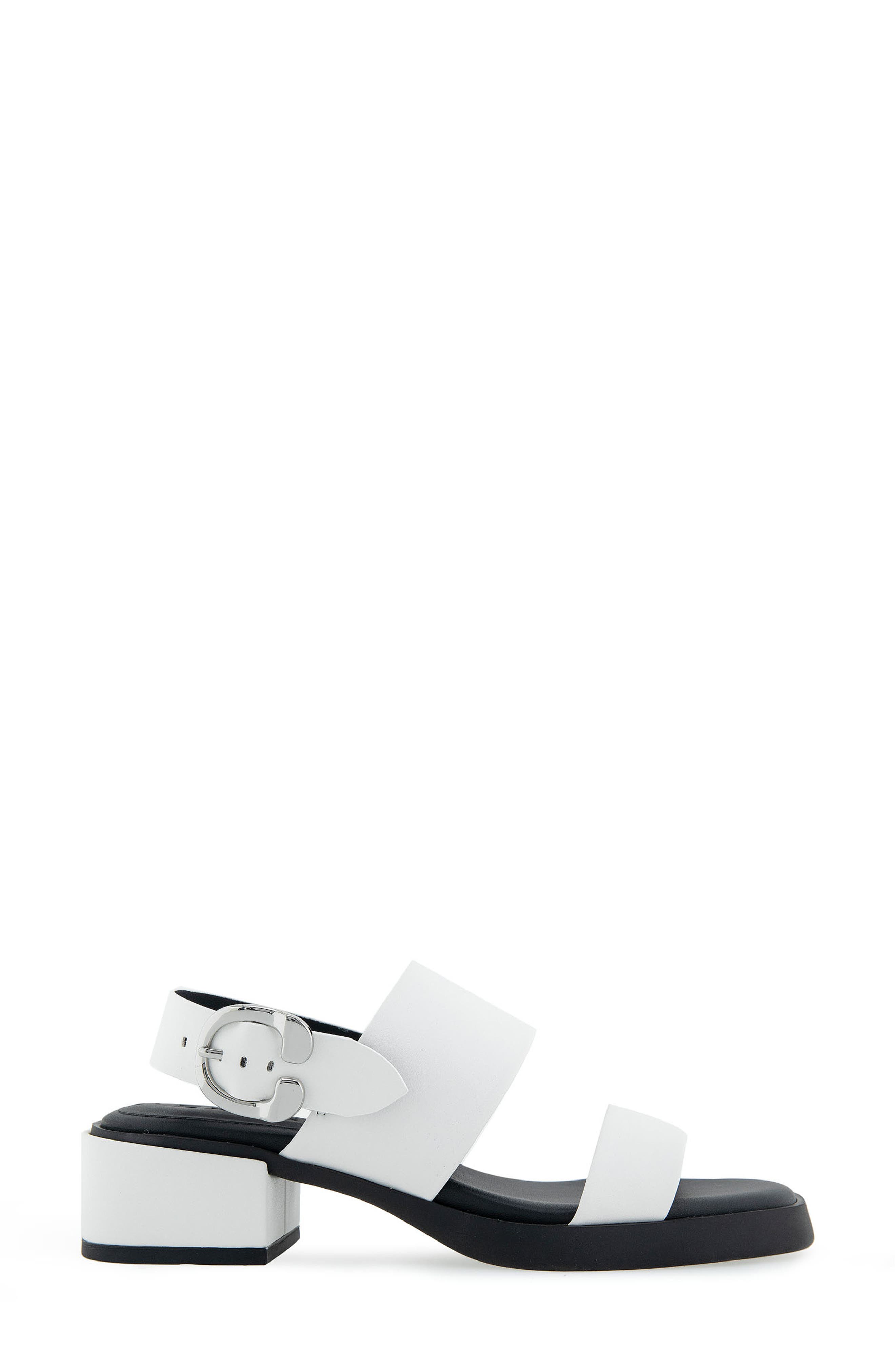 Dove Platform Sandal, Alternate, color, WHITE PU