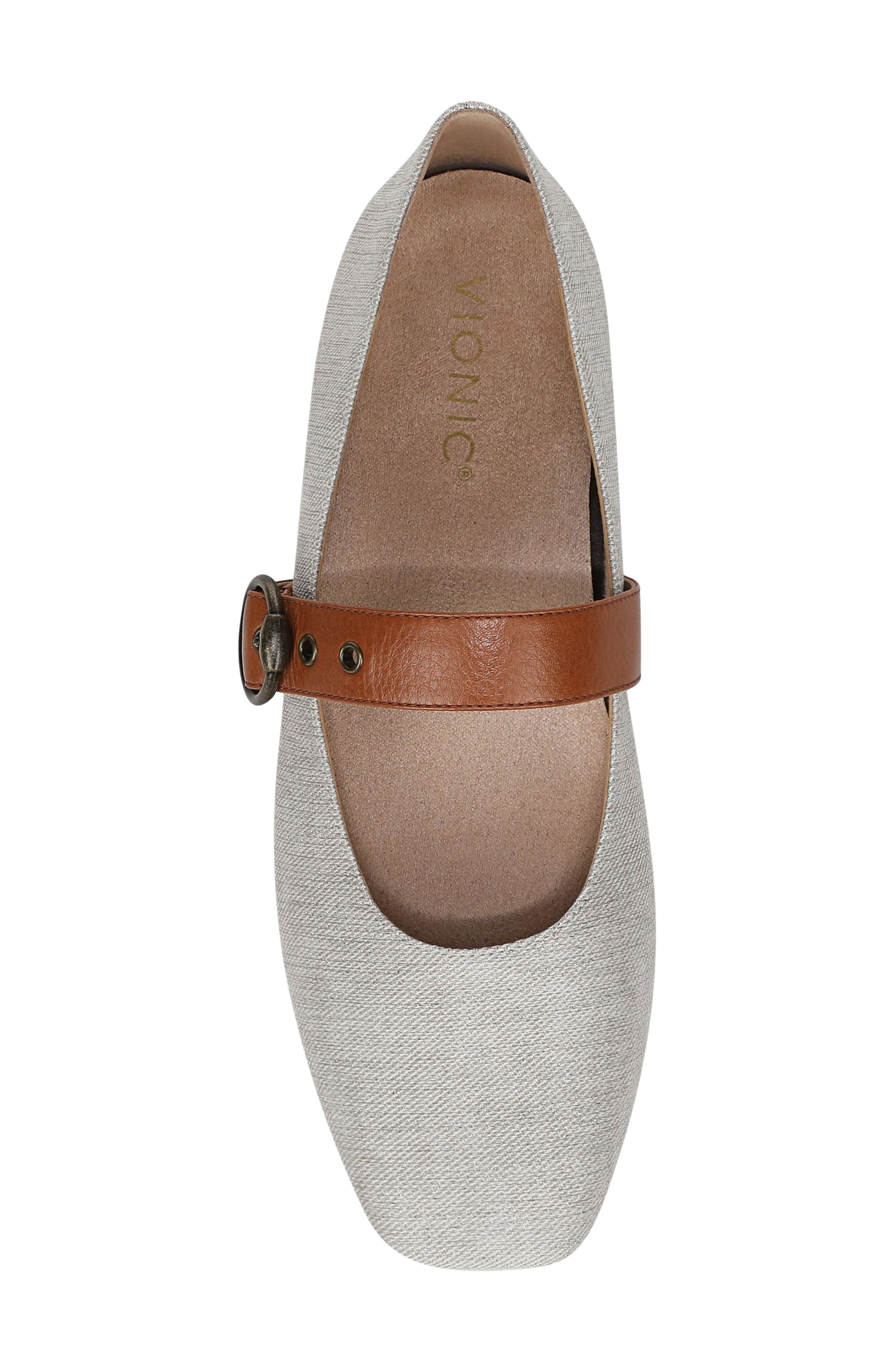 Hattie Mary Jane Flat, Alternate, color, NATURAL/ GOLD