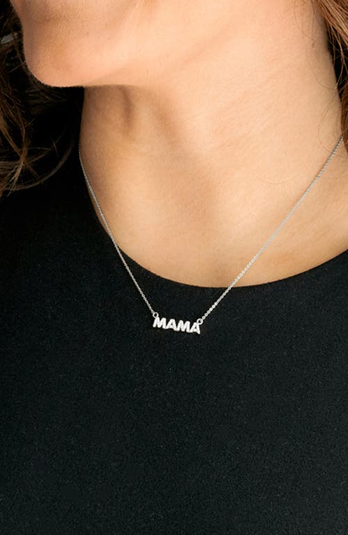 Marlyn Schiff Cubic Zirconia Mama Necklace